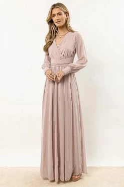 RICARICA Veronica Maxi Dress In Mauve