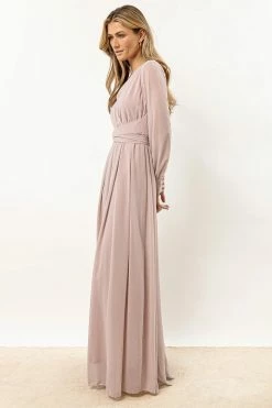 RICARICA Veronica Maxi Dress In Mauve