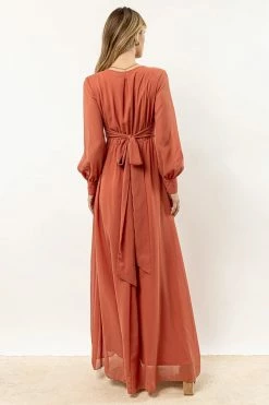 RICARICA Veronica Maxi Dress In Terracotta