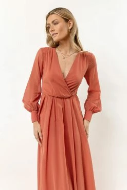 RICARICA Veronica Maxi Dress In Terracotta