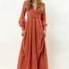 RICARICA Veronica Maxi Dress In Terracotta