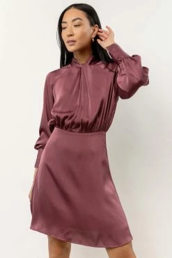 AARON & AMBER Wynter Mini Dress In Purple