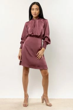 AARON & AMBER Wynter Mini Dress In Purple