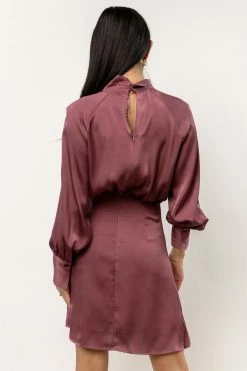 AARON & AMBER Wynter Mini Dress In Purple