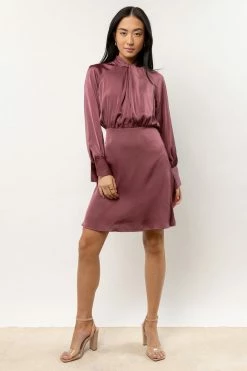 AARON & AMBER Wynter Mini Dress In Purple